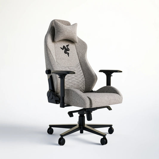 Ergonomische bureaustoel met stoffen bekleding, kleur grijs