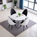 Eetkamerset met tafel en stoelen, kleur grijs